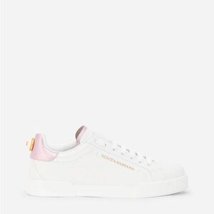 Dolce & Gabbana White and Pink Sneakers